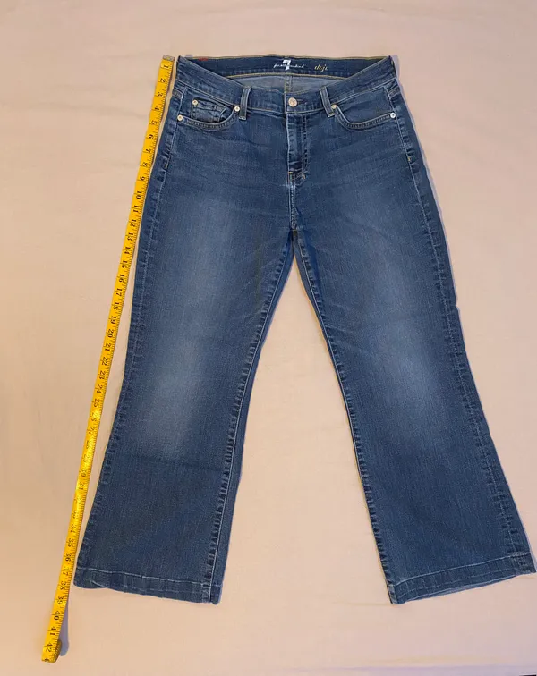 7 For All Mankind Dojo Wide Leg Jeans - Image 3