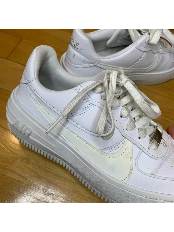 Nike Air Force 1 White Platform Sneakers - Size 5.5 - Image 6