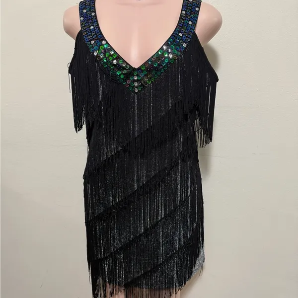 Flapper Costume woman dress size XL with accessories pictured halloween dress up - Image 2