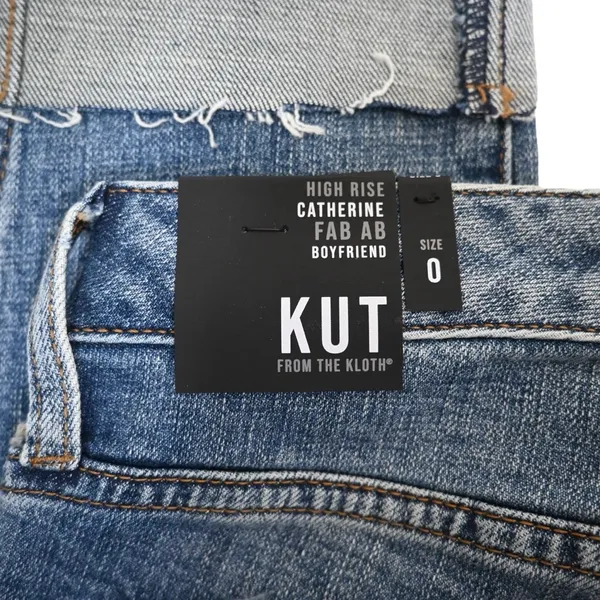 Kut from the Kloth Womens 0 High Rise Catherine Fab Ab Boyfriend Jeans NEW - Image 10