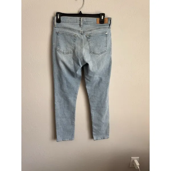 7 For All Mankind Josephina Light Wash Luxe Vintage Slim Skinny Jean Womens 25 - Image 4