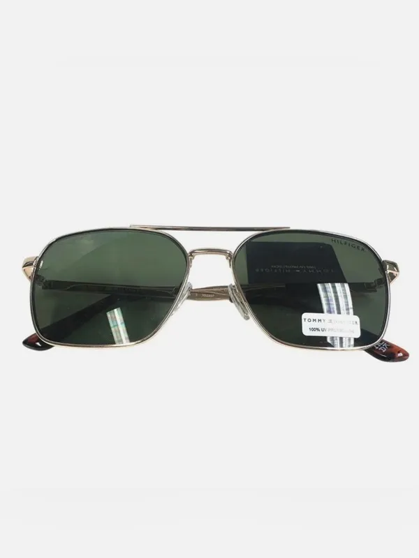 NWT TOMMY HILFIGER MM OM687 Gold/Green Mens Sunglasses - Image 7