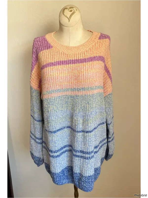 Soft Surroundings Karlie Stripe Sweater Medium - Image 2