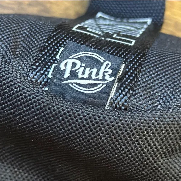 PINK Victoria’s Secret Beach Sling Bag Black & White 'Good Vibes' Cooler Bag - Image 8