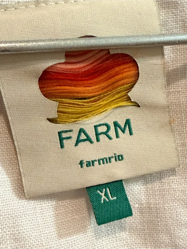 Farm Rio Fruit Beauty Off-White Romper size XL - Image 5