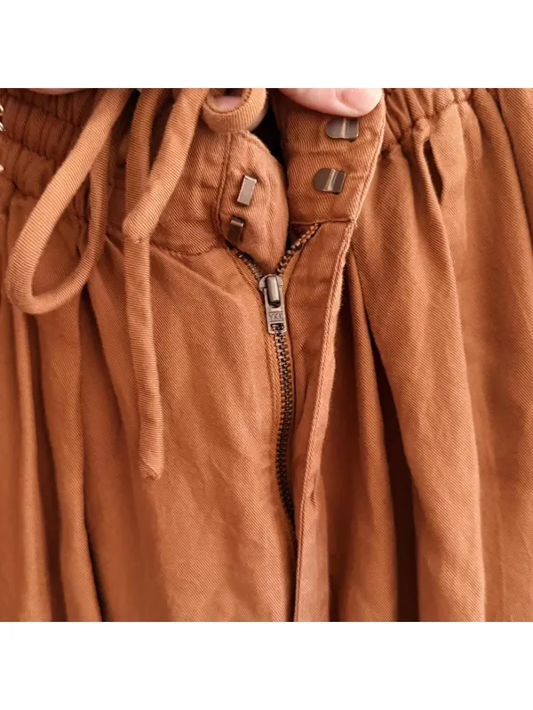 Free People Palash Cargo Pants in Goldenrod - Image 8