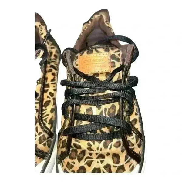 COACH Barrett Cheetah Print sneakers Size 6 B Women pre-loved good condition - Image 11
