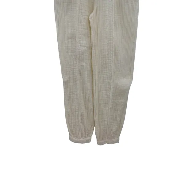 Free People Ivory Double Gauze Paperbag‎ Tie Waist Beach Pants Size XS - Image 7