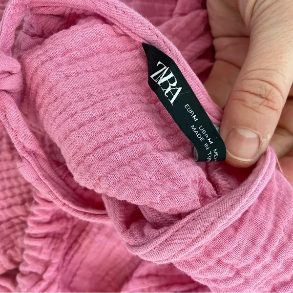 Zara pink crop top Size M - Image 4