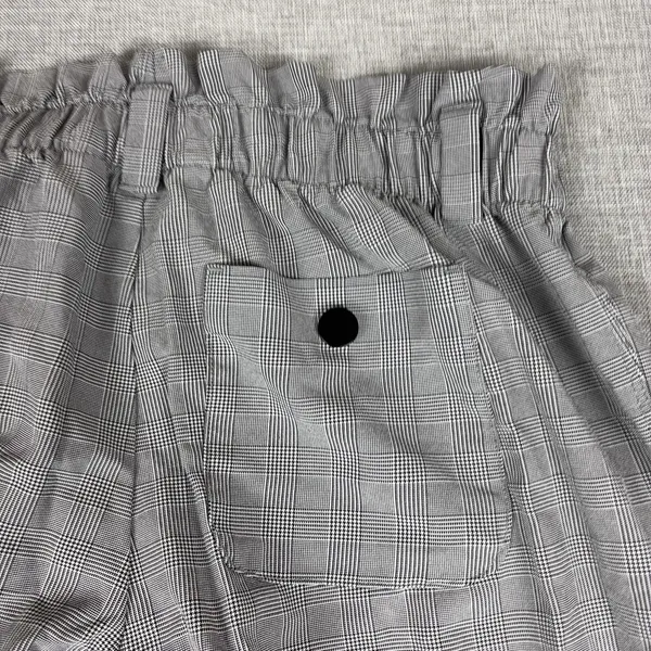 Athleta Pants Womens 2 Gray Plaid Skyline Jogger Woven Elastic Waist Travel - Image 9