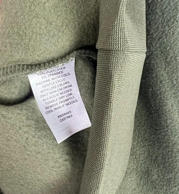 NWT Abound Brushed Knit Mock Neck Fleece Pullover in Olive Night Green Size XL - Image 7