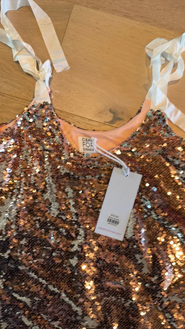 Cake for Dinner pink sequin top Size XS - Image 2