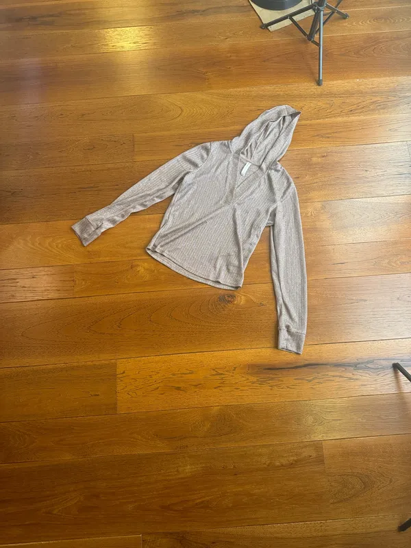 Anthropologie Daily Practice Sheer Metallic Long Sleeve - Image 8