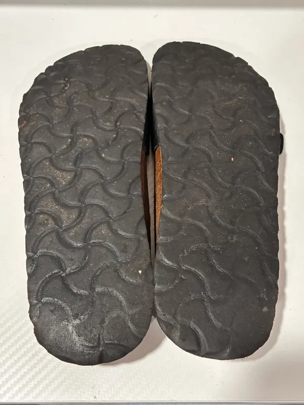 Tula by BIRKENSTOCK Black Strap Slide Sandals Big Buckle Size 7 - Image 3