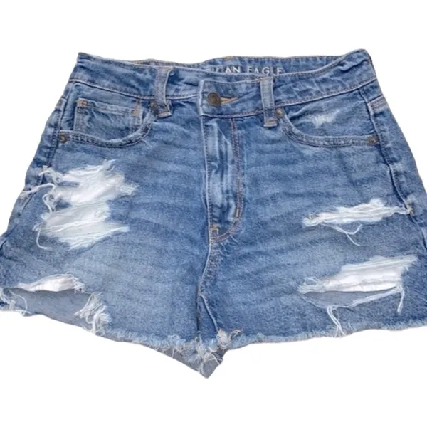 American Eagle MOM cutoff denim festival shorts size 0 - Image 2