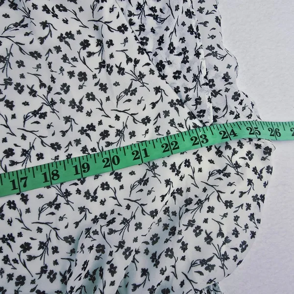 H&M NWT Floral‎ Print V Neck Ruffle Sleeve Cinched Waist Dress Women's Plus XXL - Image 5
