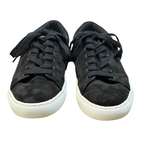J.Crew Sneakers Women 8.5 Black Leopard Calf Hair Low Top Lace‎ Up AS687 FA20 - Image 5