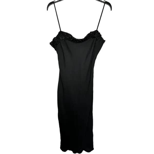Vintage KiKi USA Black Polyester Formal Dress - Image 2