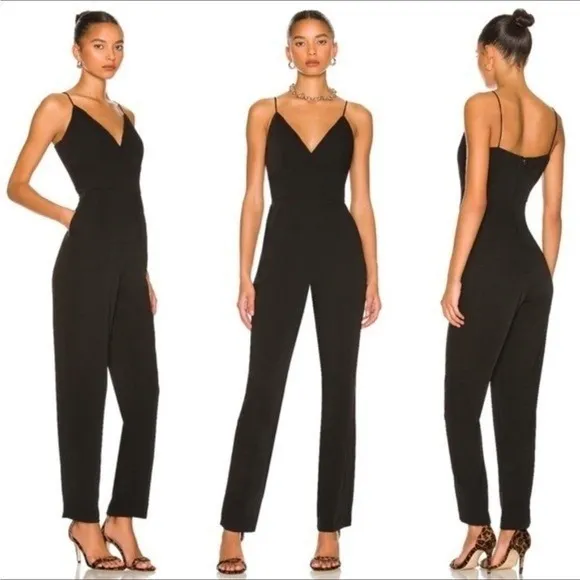 More to Come x Revolve Heidi Cami‎ Jumpsuit Black Pants One Piece Size M - Image 2