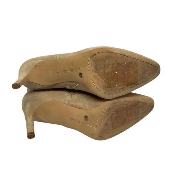 Vince Camuto Boots Size 8‎ Leather Womens Tan Almond Toe Side Zip Ankle Booties - Image 8