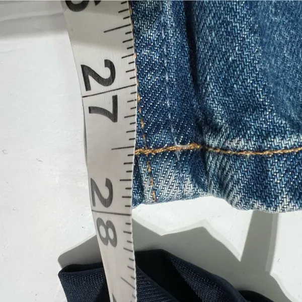 Reformation Hanna Mid Rise Jeans Blue Relaxed Straight 90s Vintage Fit Denim 26 - Image 11