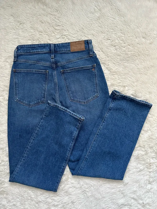 Madewell Jeans The Curvy Perfect Vintage Straight Jean in Mayfield Wash Sz 28 - Image 4