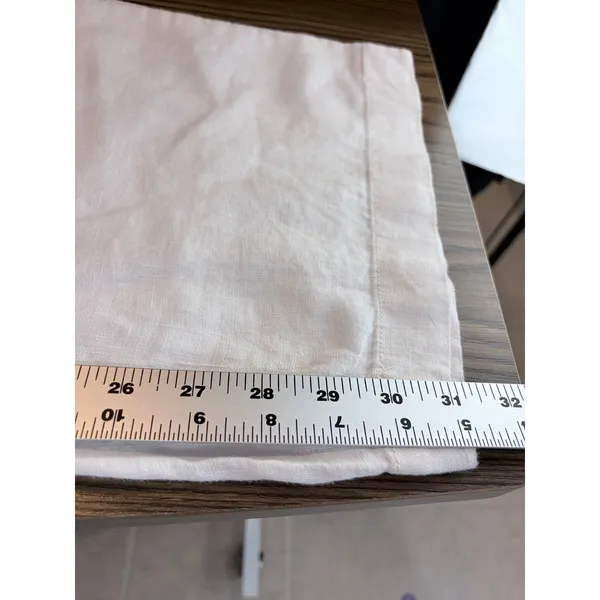 Athleta Cabo Linen Wide Leg‎ Pant White Drawstring Elastic Waist 14 - Image 10