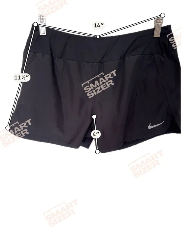 Nike Women's Black Athletic Running Shorts with Reflective Swoosh - Image 2