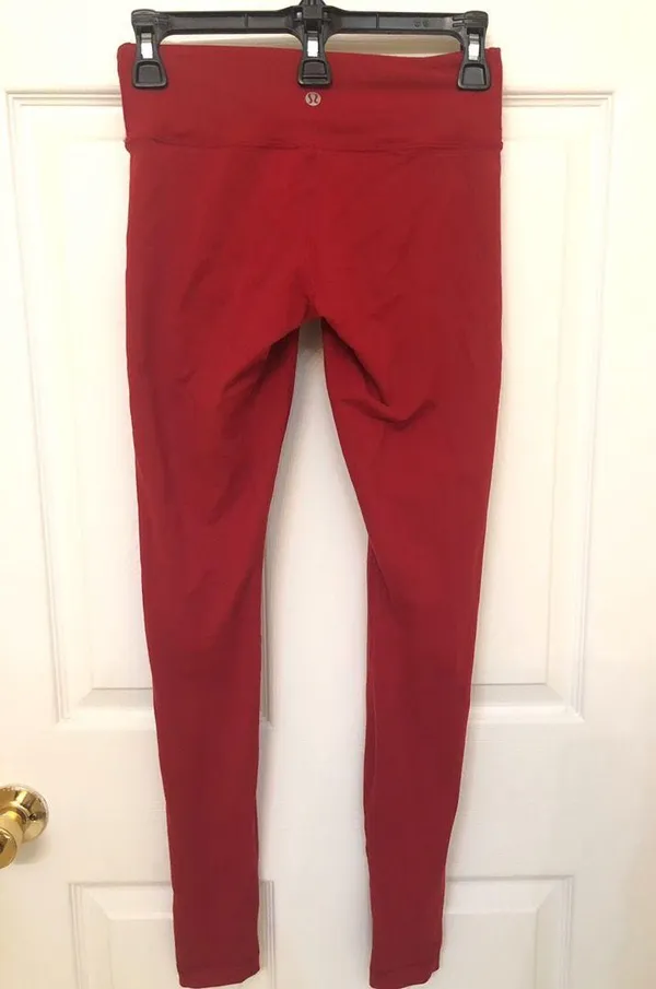 Lululemon Red Full Length  Leggings - Image 2