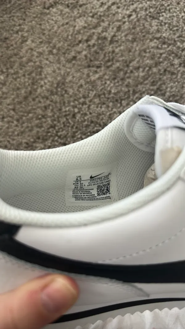 Nike Cortez White Black 8 - Image 6