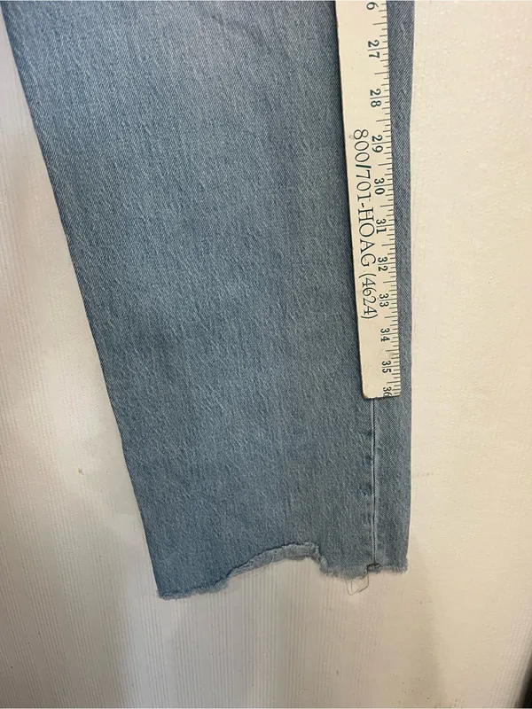 Abercrombie & Fitch Light Blue Straight-Leg Jeans - Image 3