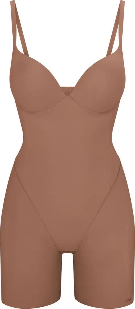 Skims Ultimate Body Push-Up Enhancing Padded Midthigh Bodysuit large Sienna NWT - Image 4