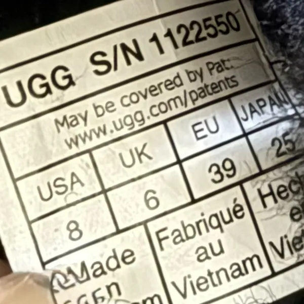 UGG Disquette Black Suede Leather Plush Sheepskin Platform Slippers Size 8 - Image 16