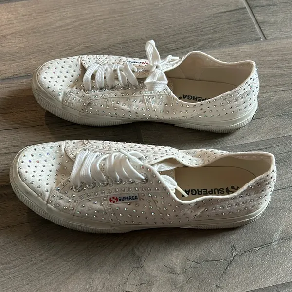 Superga rhinestone tennis shoe - Image 4