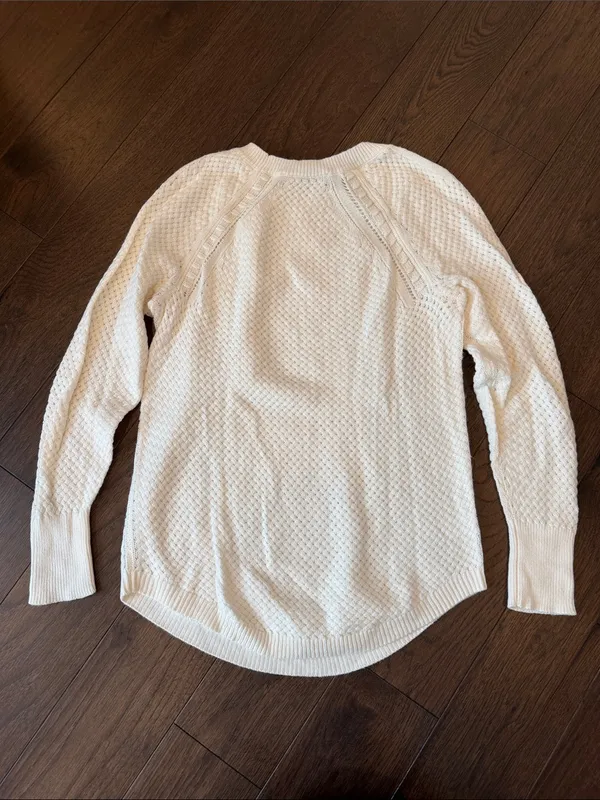Loft Classic Cream Knit Women's Sweater - Size Small - C54-157 - Image 8