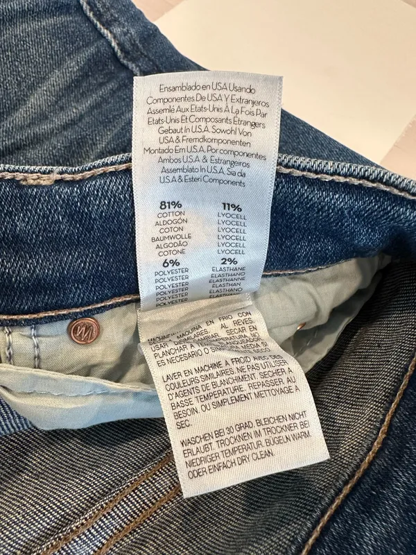 mother denim double dazzler leaps and bounds slim straight leg ankle jean vintage blue wash - Image 10