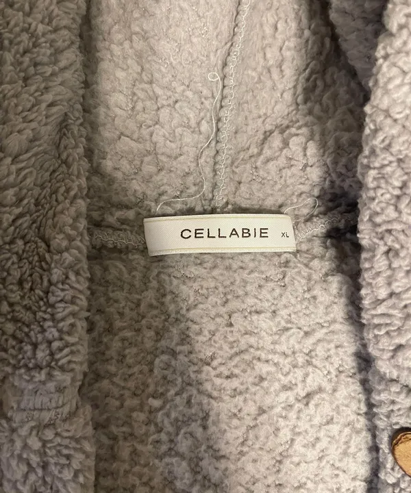 Sherpa Cardigan Gray Size XL - Image 2