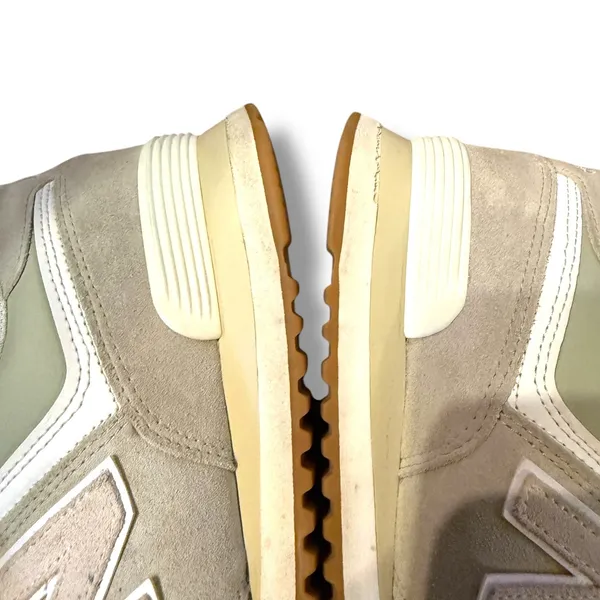 New Balance 574 Calm Green Sneakers Women's 9.5 Men's 8 Suede Athletic Shoes‎ - Image 6