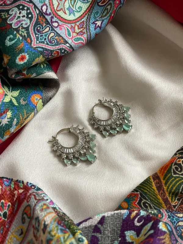 Turquoise & Silver Earrings - Image 5