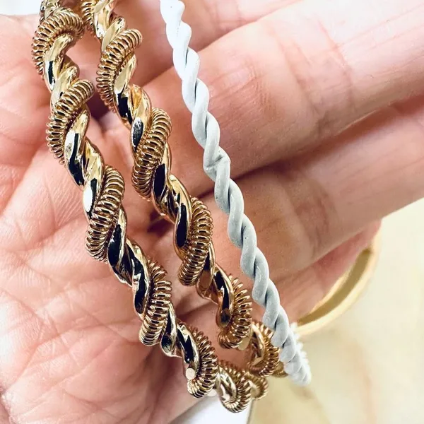 La Cotton gold tone bracelet bundle of 13 - Image 7