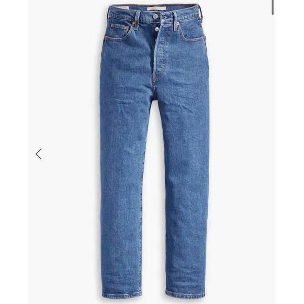Levis Premium Ribcage Straight Ankle Jeans Blue W29 L27 High Rise Button Fly - Image 15