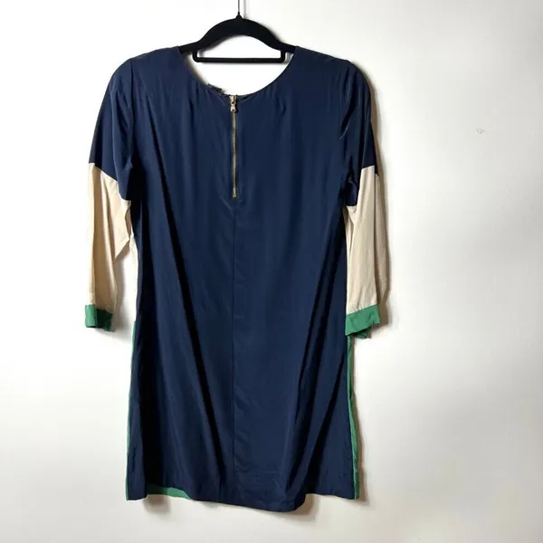 Club Monaco silk color block‎ dress women’s size 2 - Image 8
