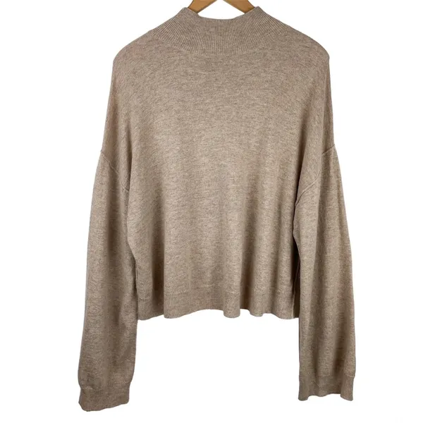 ATM Anthony Thomas Melillo Mock Neck Wool Cashmere Sweater Sz Small - Image 5