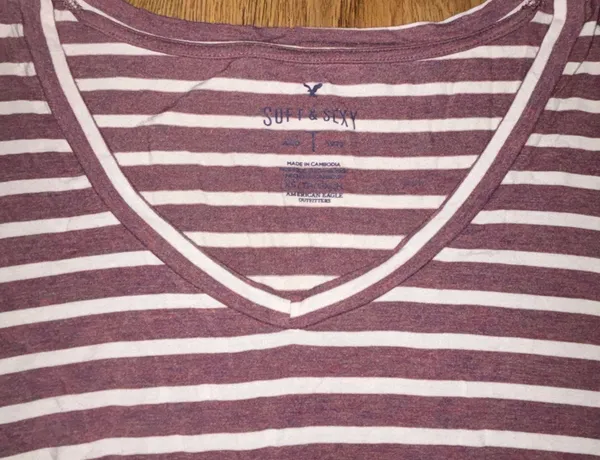 American Eagle Soft And Sexy Striped Long Sleeve Top - Image 2