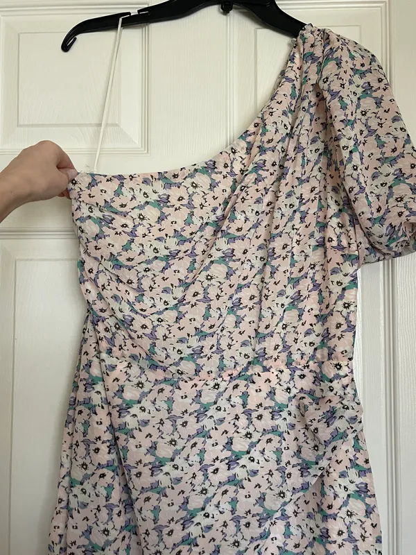 ASTR THE LABEL Santorini Floral One Shoulder Midi Dress - Image 7