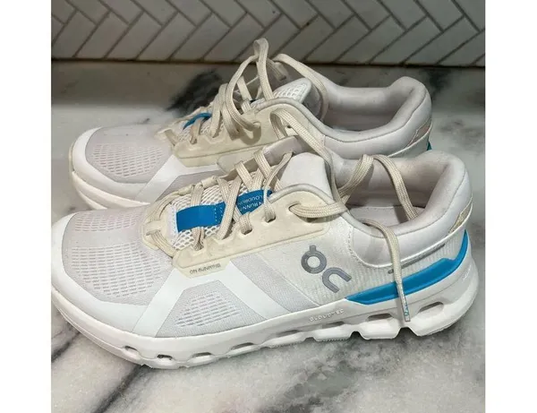 On Cloudrunner Women’s Size 7.5 White Blue Running Shoes EU 38.5 CloudTec - Image 6