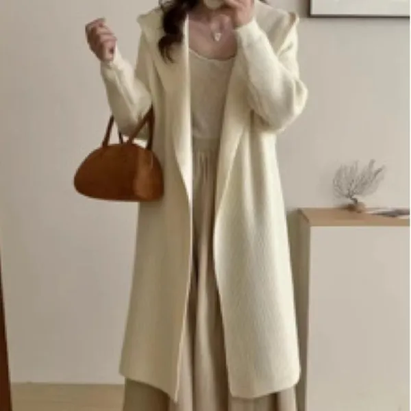 Maxi length cardigans hooded ($139) with belt loops - Image 6