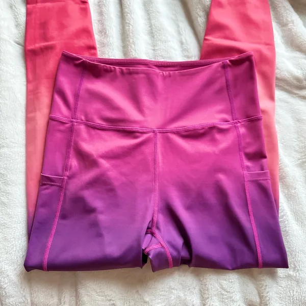 Maven Thread Inspire Ombre Leggings High Waist Pink Purple Size L - Image 9