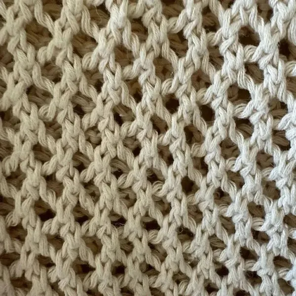 Huntington Ridge Ramie Cotton Cream Botton Boho Festival Crochet Vest M # 2244 - Image 8