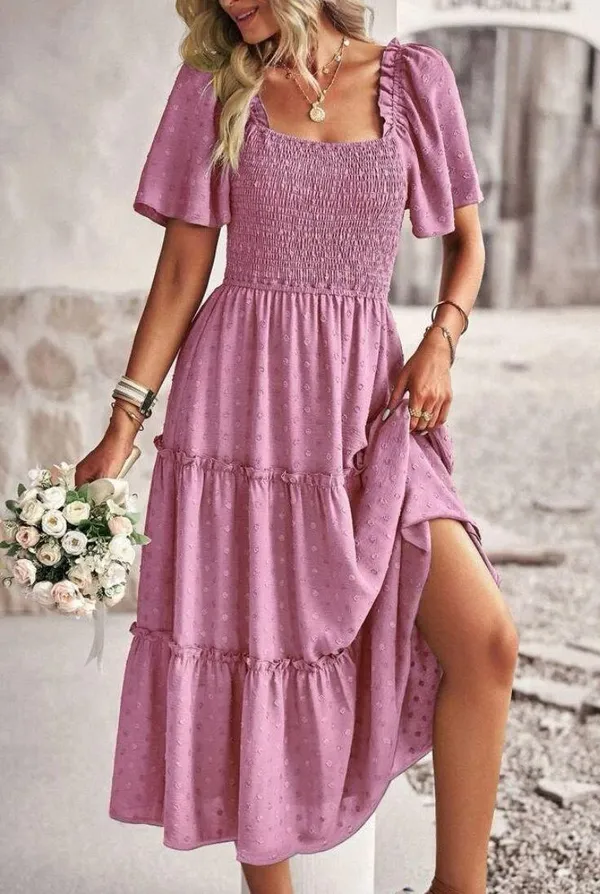 SheIn Ruffle Hem Swiss Dress - Image 7